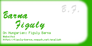 barna figuly business card